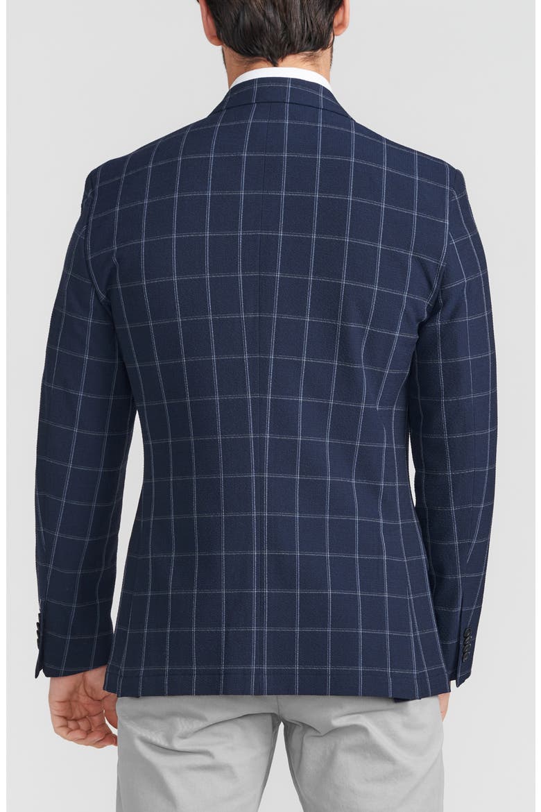 Navy Windowpane Seersucker Sport Coat, Alternate, color, NAVY