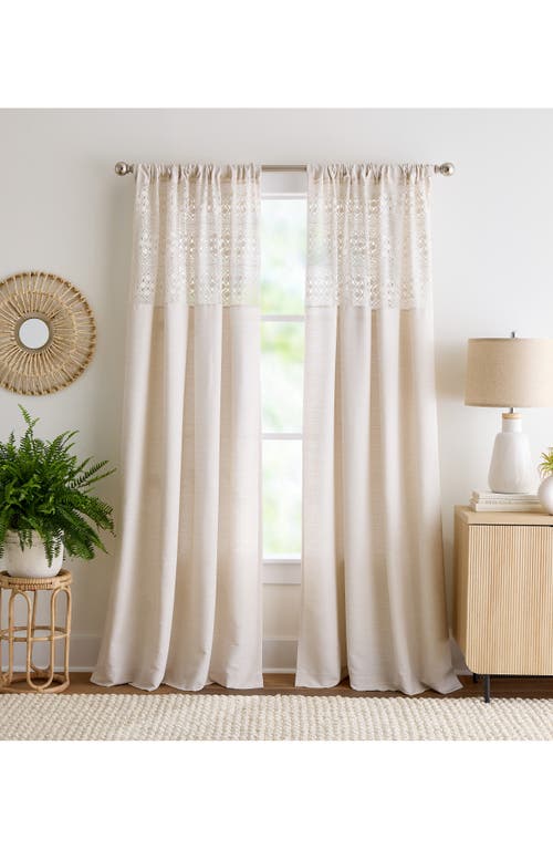 Peri Home Bahia Set Of 2 Curtain Panels In Neutral