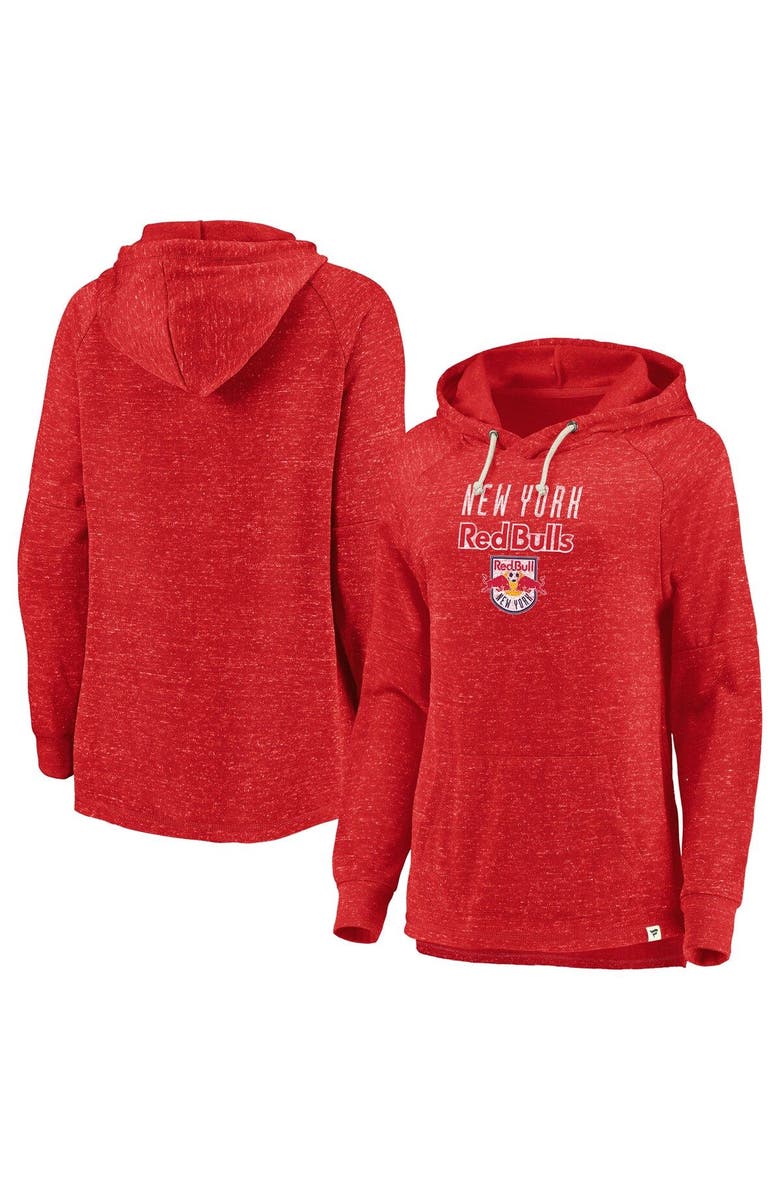 FANATICS Women's Fanatics Branded Red New York Red Bulls Faded Script Pullover Hoodie, Alternate, color,