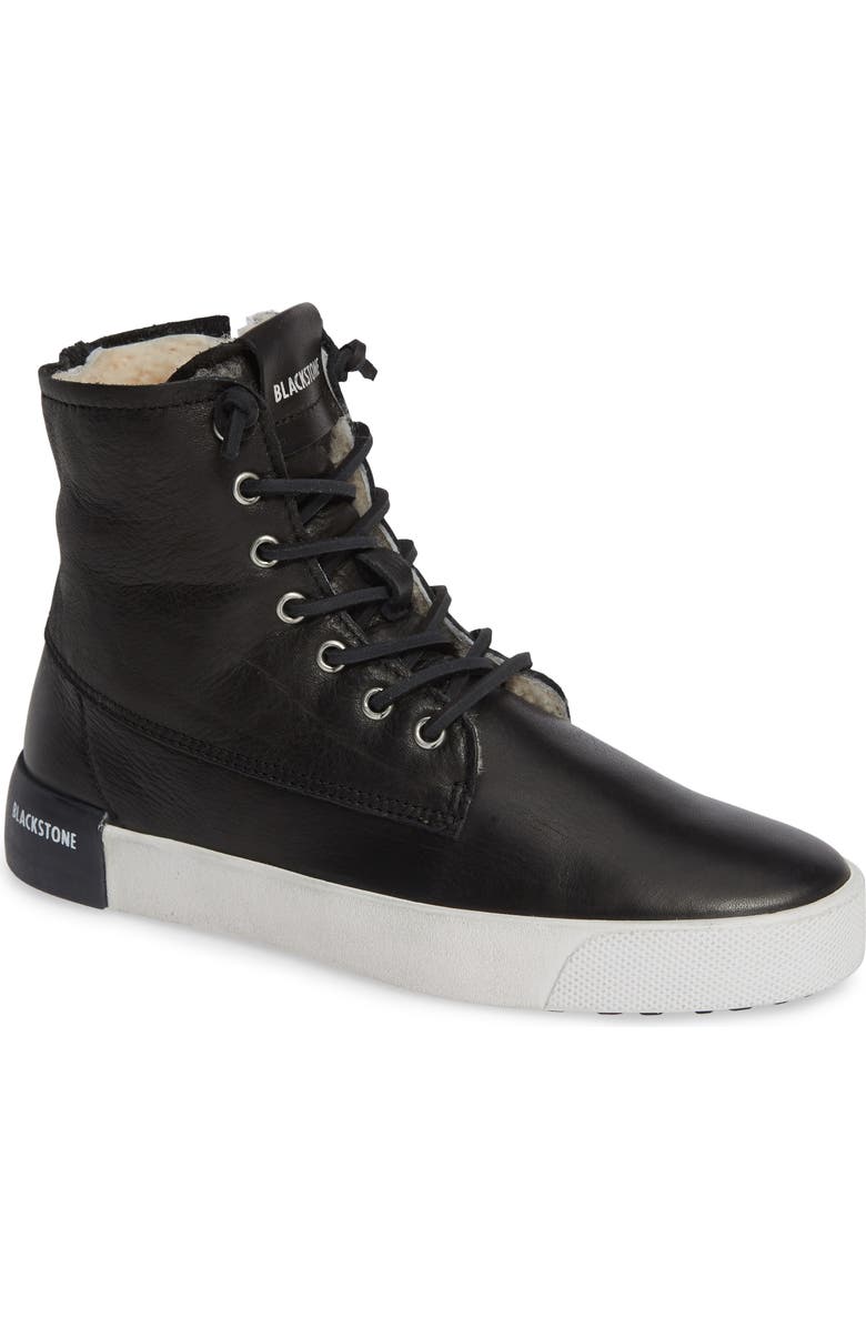Blackstone QL41 High Top Sneaker with Genuine Shearling Lining, Main, color,
