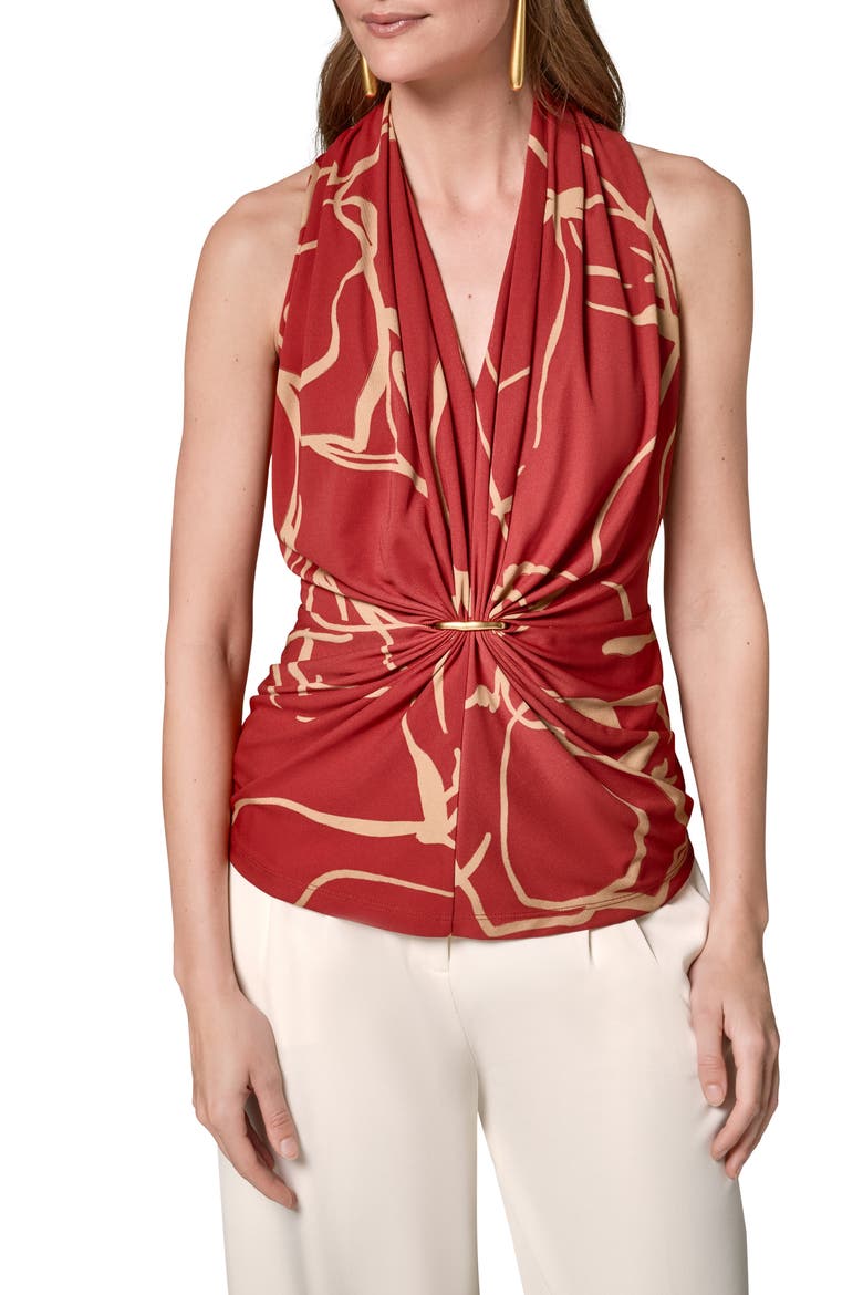 Ruched Hardware Top, Main, color, SUNBAKED/ FAWN