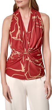 Donna Karan New York Ruched Hardware Top
