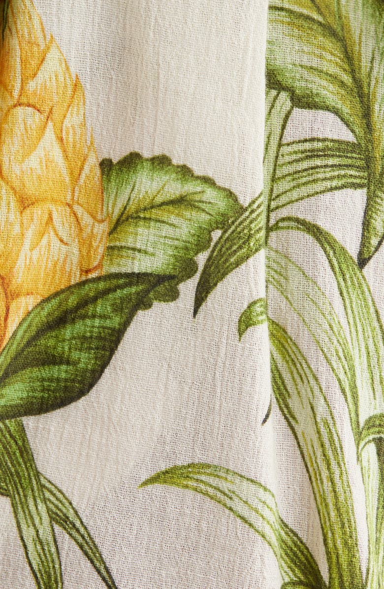 FARM Rio Delicate Pineapple Cotton Shorts, Alternate, color, Off-White