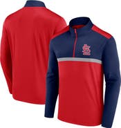 FANATICS Men's Fanatics Red St. Louis Cardinals Unstoppable Quarter-Zip Top