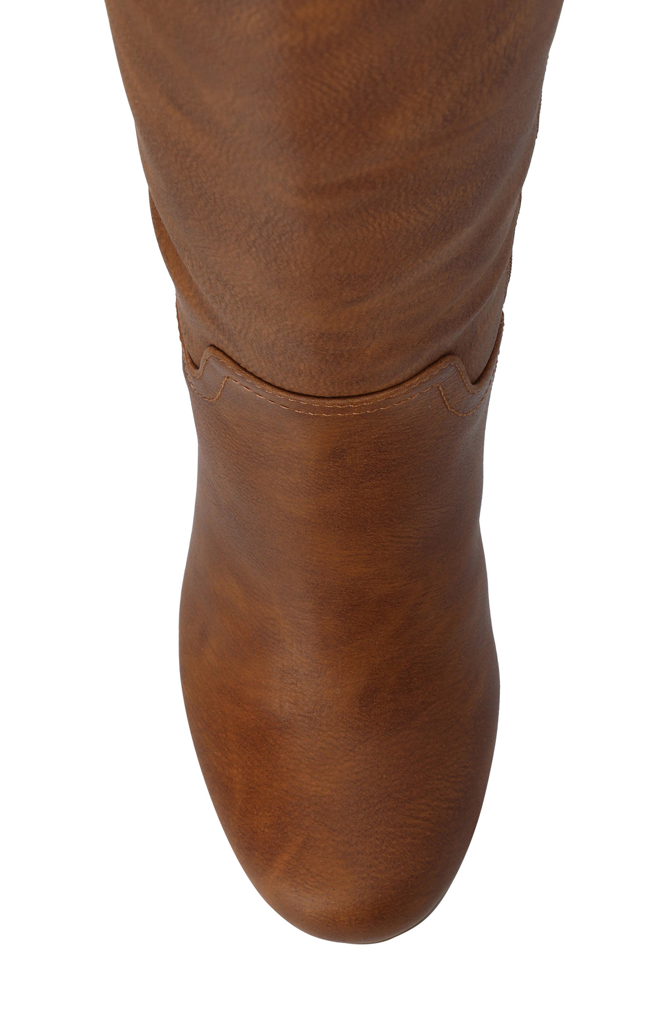 JOURNEE Langly Wedge Heel Tall Boot, Alternate, color, BROWN