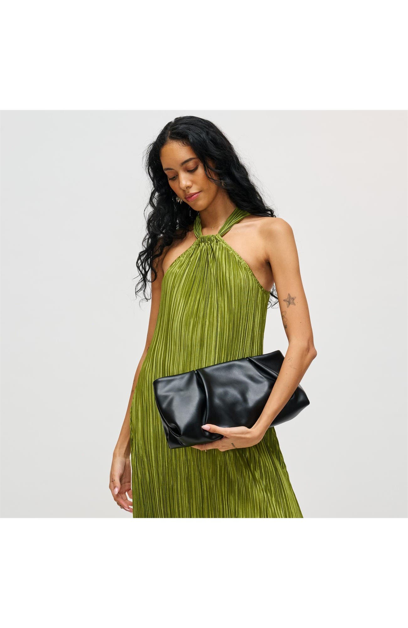 Franny Clutch, Alternate, color, Black