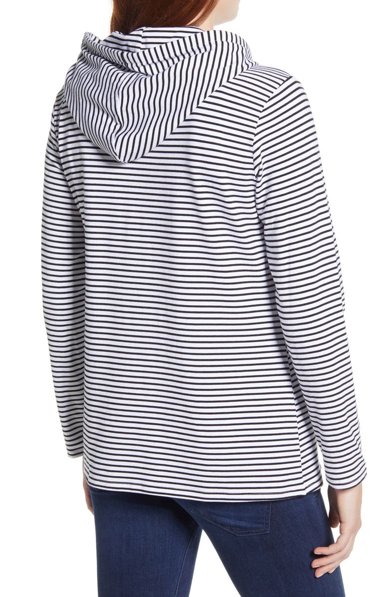 Angel Maternity Petal Hem Stripe Maternity/Nursing Top, Alternate, color, 