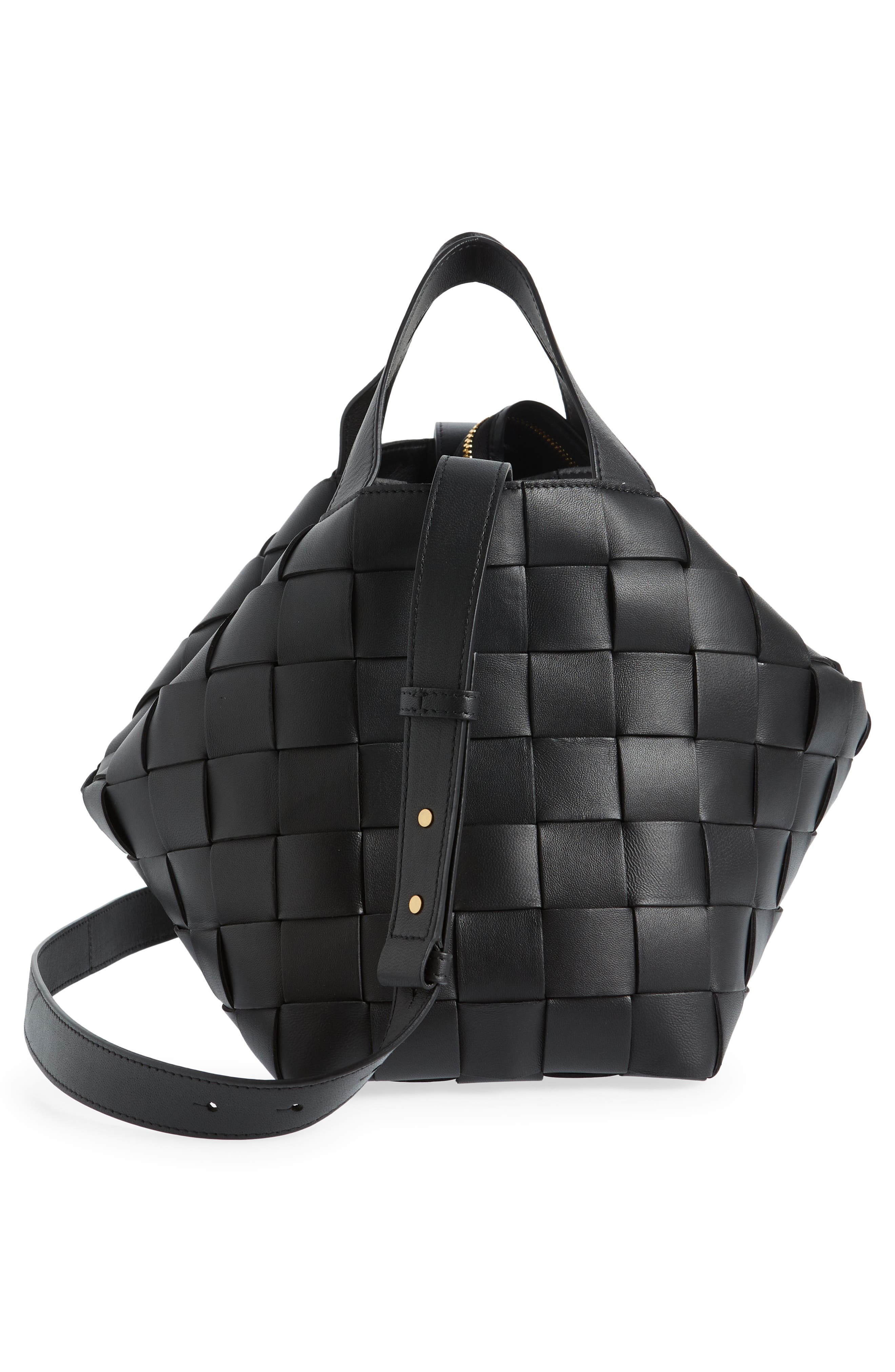 Bottega Veneta Cassette Bowling Intrecciato Leather Bag, Alternate, color, 