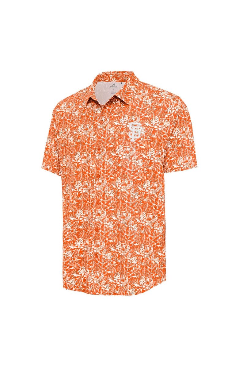 ANTIGUA Men's Antigua Orange San Francisco Giants Resort Button-Up Shirt, Alternate, color, Orange