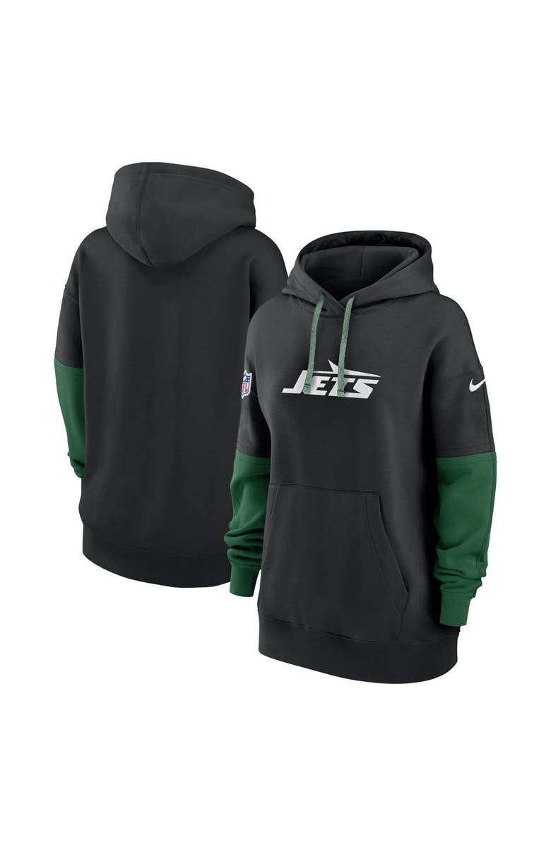 Nike Women's Nike Black New York Jets Sideline Essential Hoodie, Main, color, Black