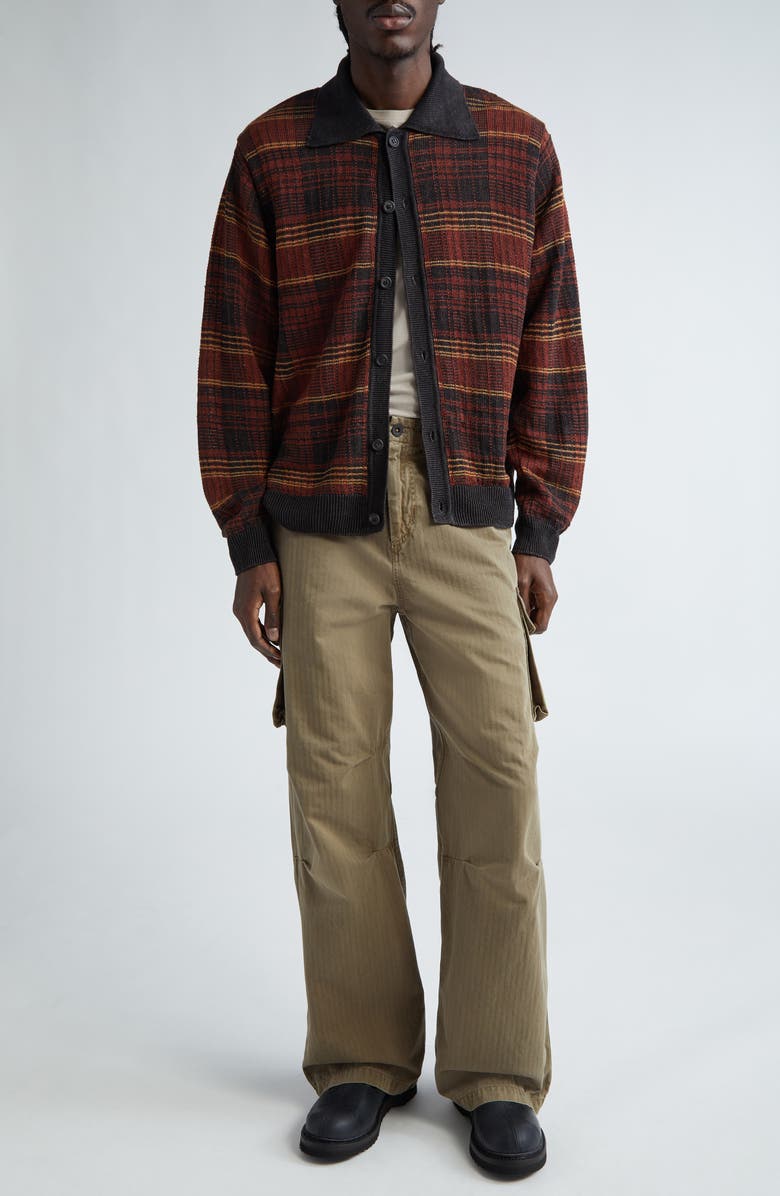 OUR LEGACY Mount Cotton Cargo Pants, Alternate, color, Uniform Olive Herringbone