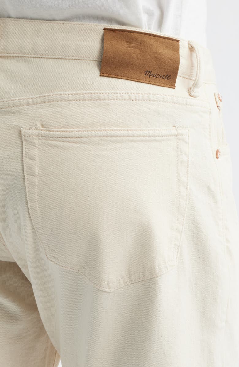 Madewell The 1991 Artisan Comfort Selvedge Straight Leg Jeans, Alternate, color, Ecru