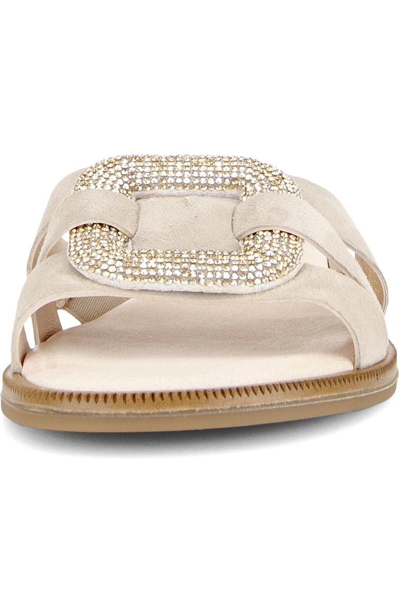 Gabor Crystal Slide Sandal, Alternate, color, Oak