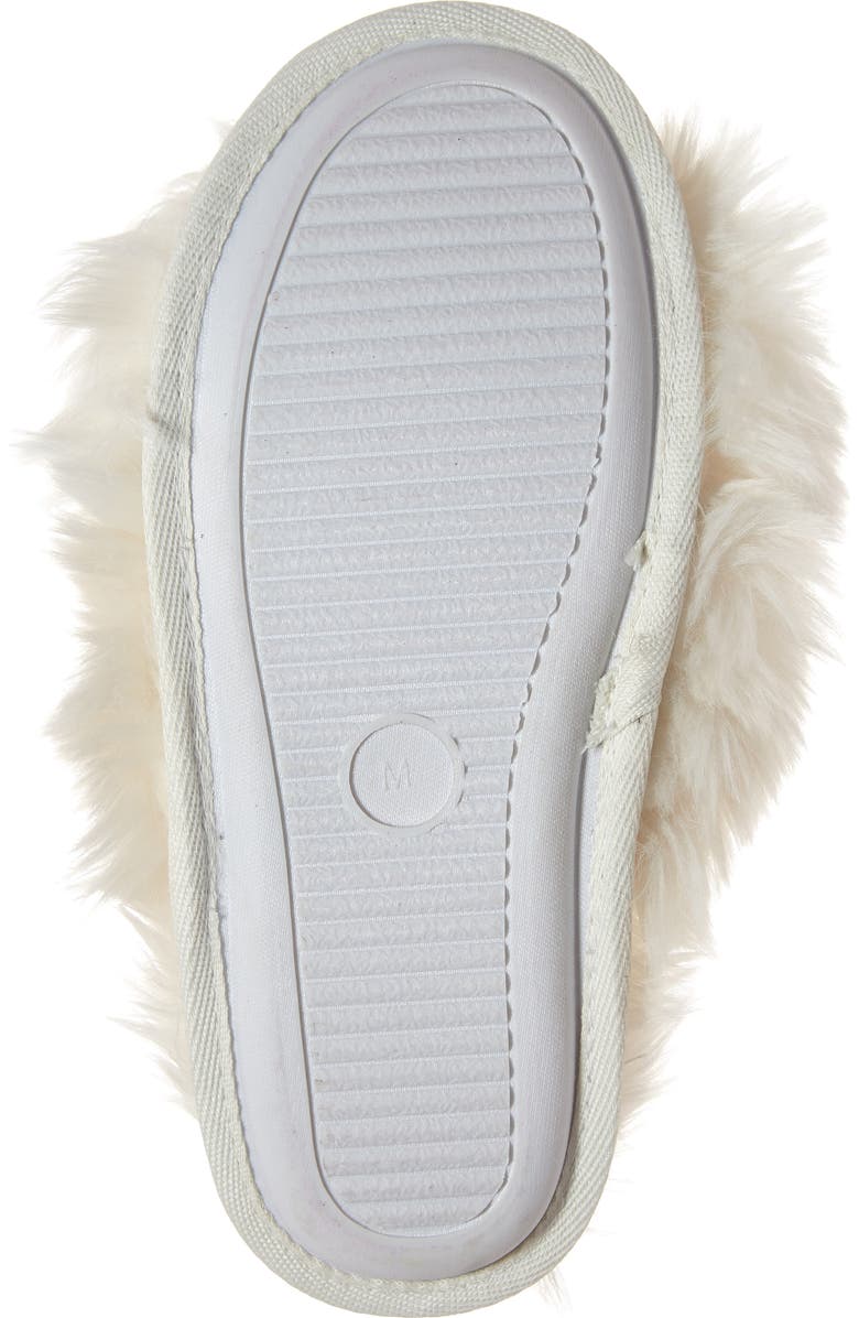 Make + Model Cuddle Plush Faux Fur Scuff Slipper, Alternate, color,