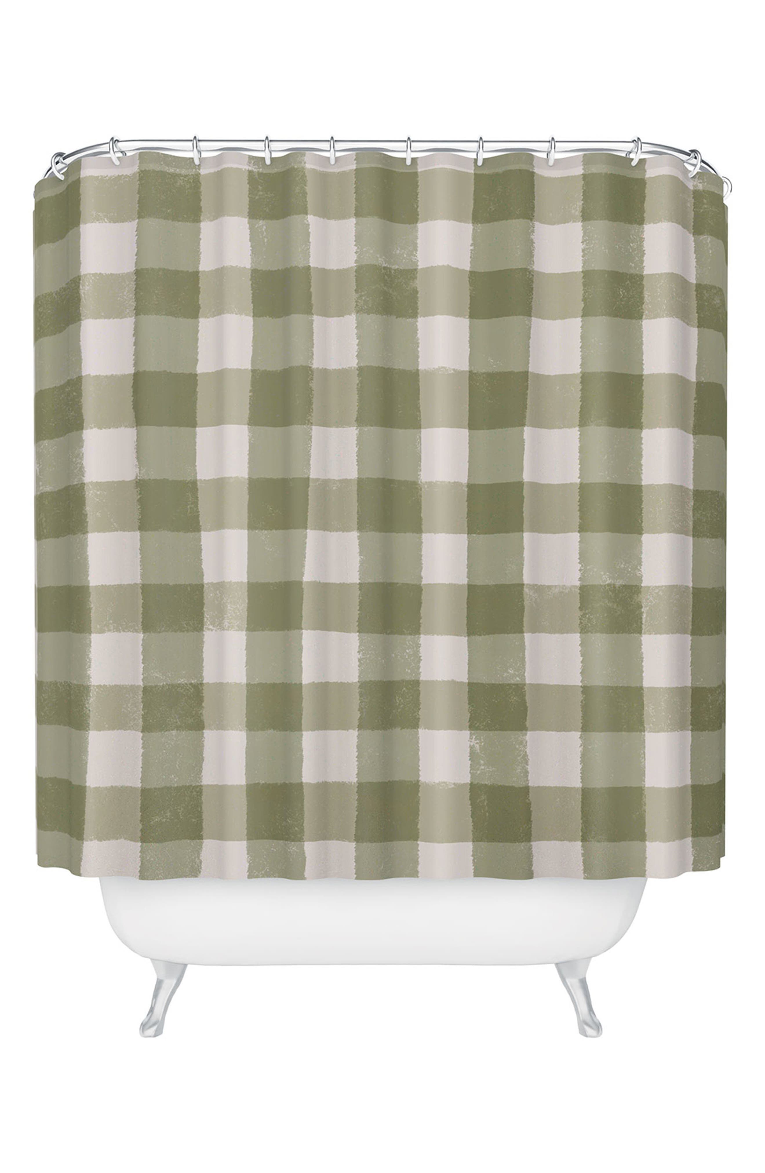 Menina Lisboa Plaid Shower Curtain