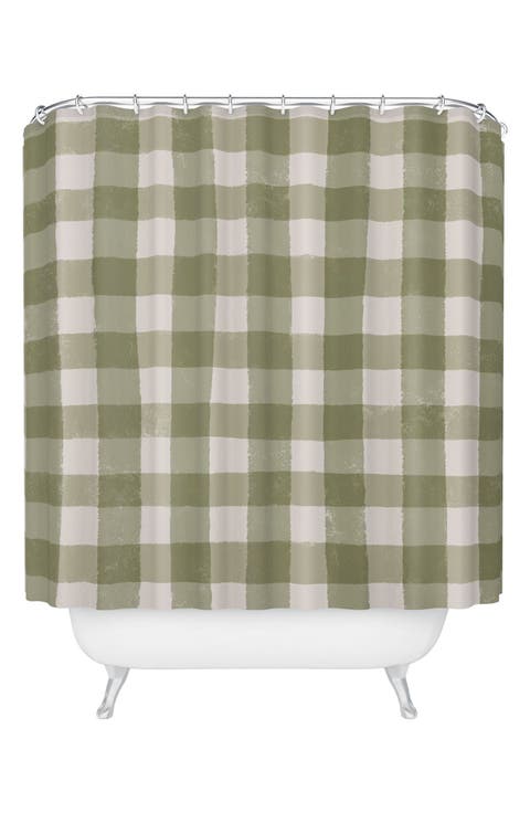 Menina Lisboa Plaid Shower Curtain