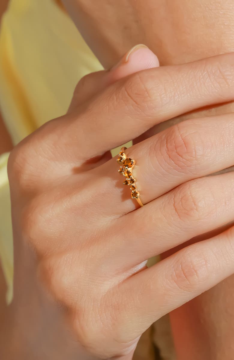 YS GEMS Citrine Stacking Ring, Alternate, color, Orange