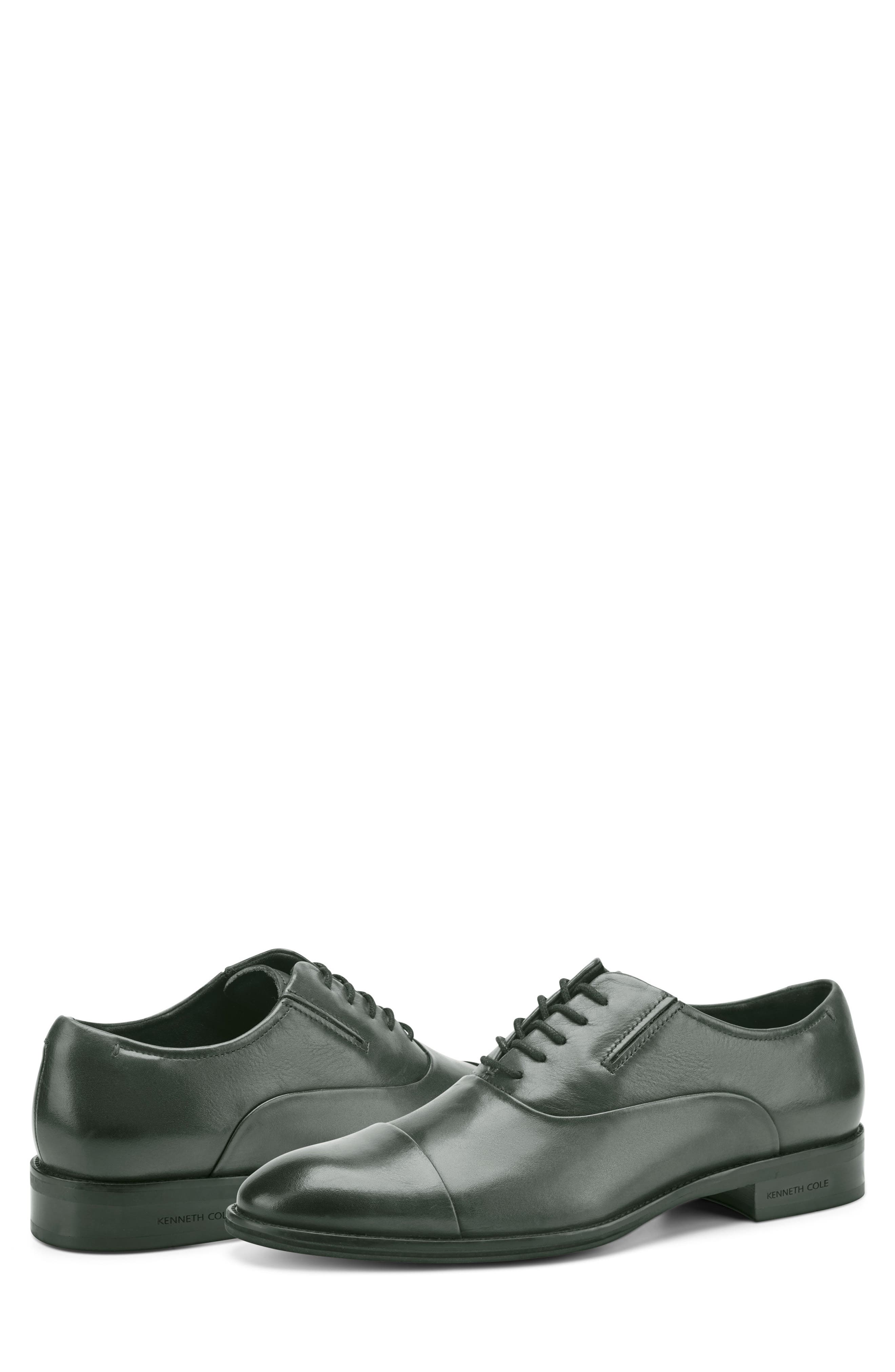 Kenneth Cole New York Tully Cap Toe Oxford, Alternate, color, Charcoal/ Black