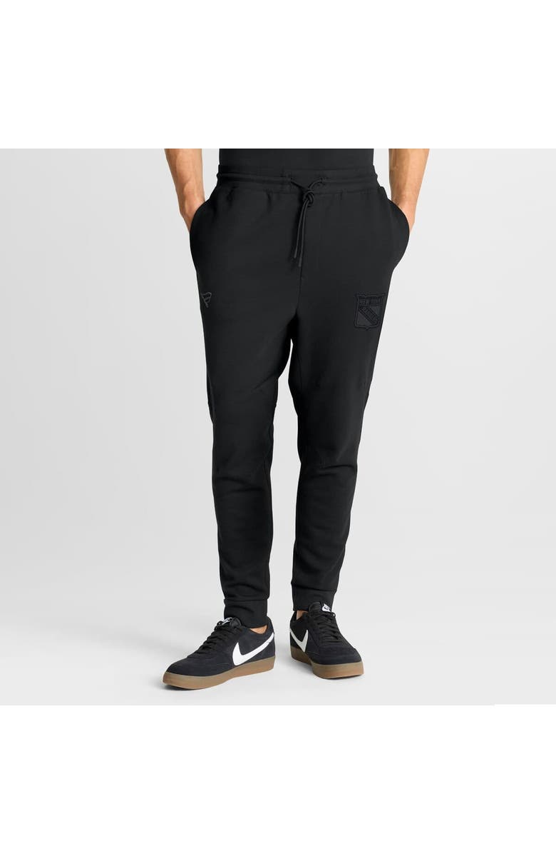 FANATICS Men's Fanatics Black New York Rangers Authentic Pro Road Tri-Blend Joggers, Alternate, color, Black