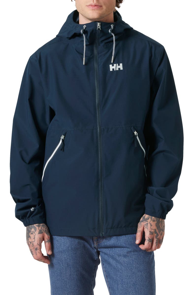 Helly Hansen Sandoy Rain Jacket, Main, color, Navy