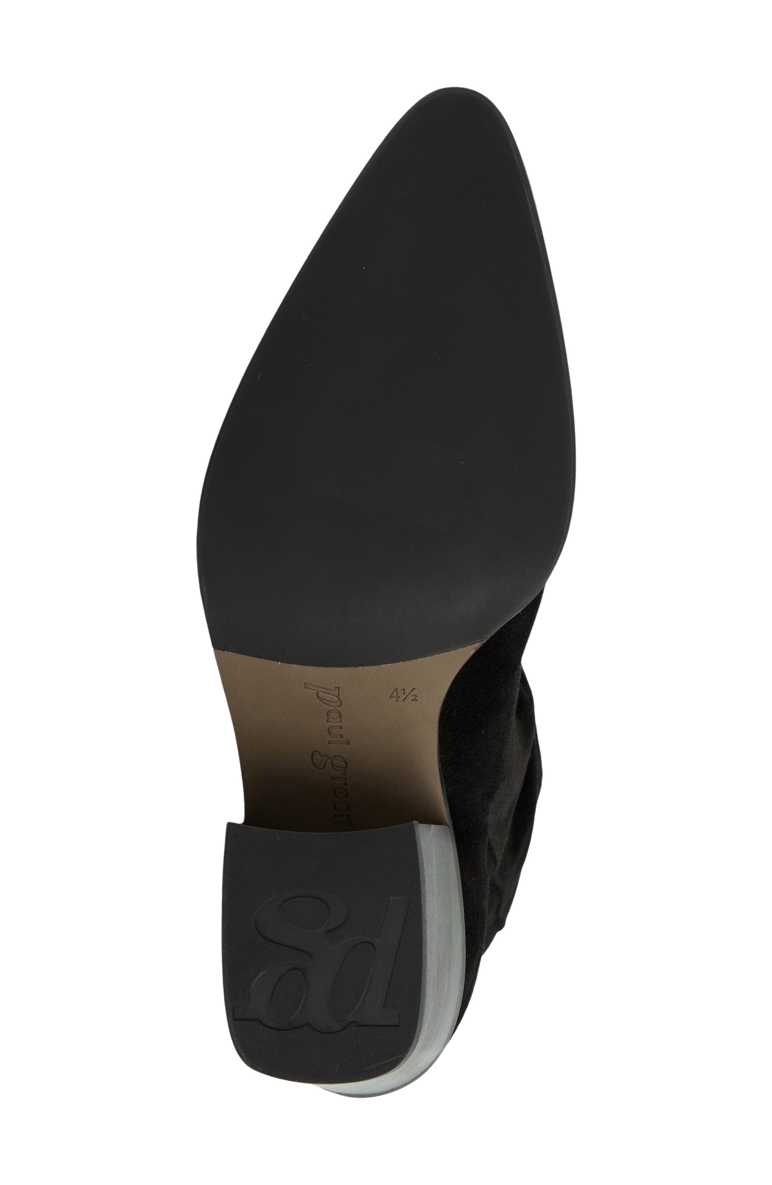 Fender Block Heel Bootie, Alternate, color, BLACK SUEDE