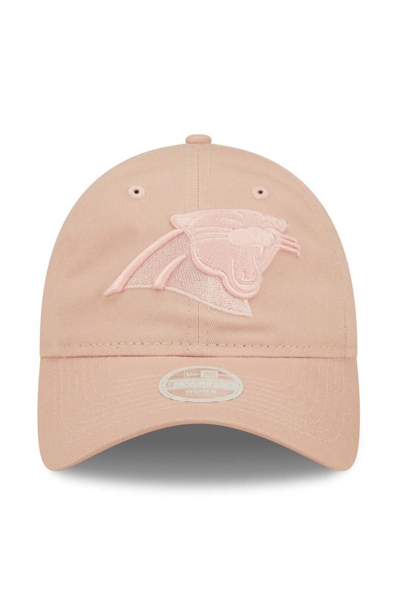 New Era Women's New Era Pink Carolina Panthers Core Classic 2.0 Tonal 9TWENTY Adjustable Hat, Alternate, color,