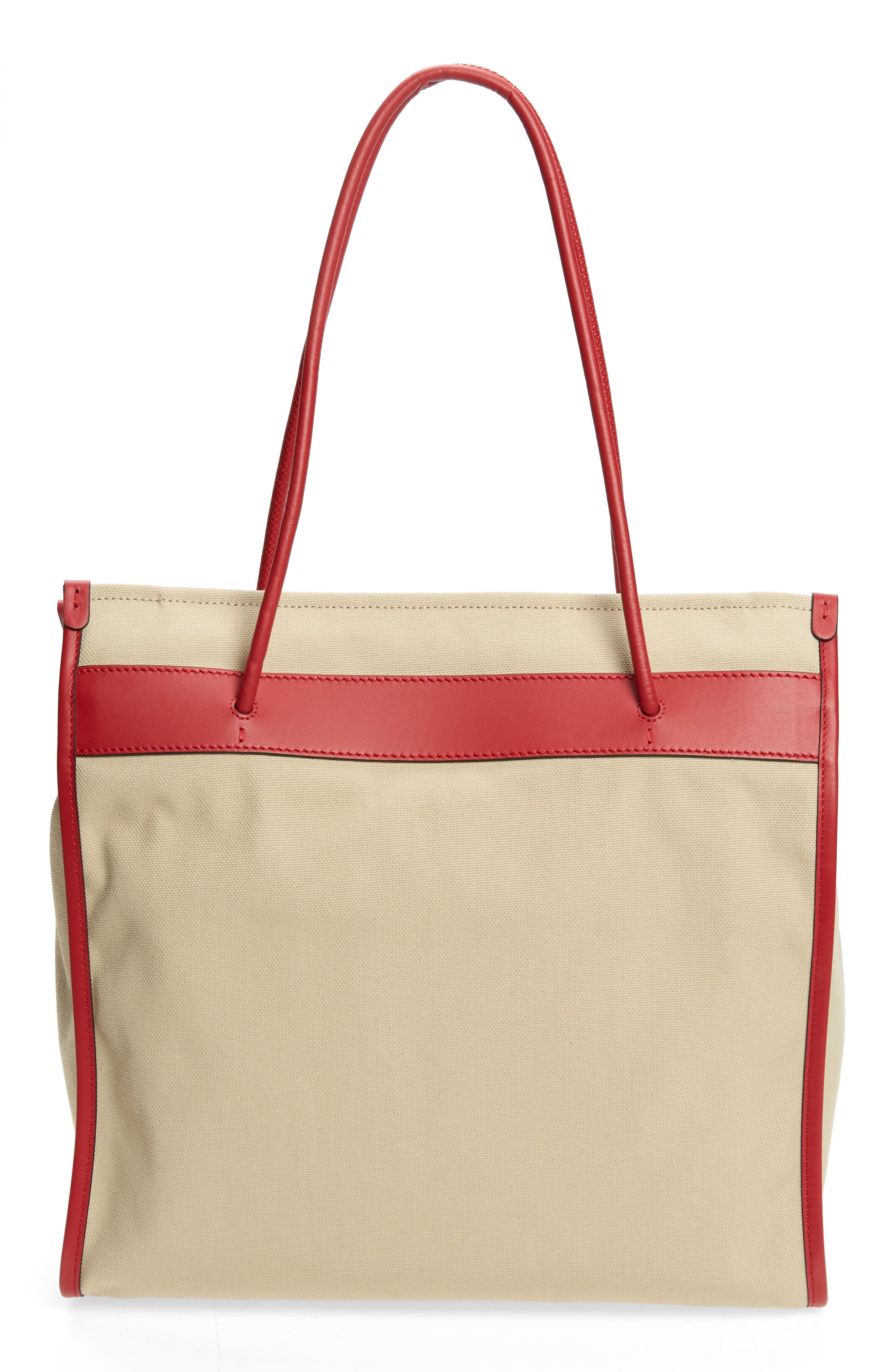 Moschino Bear Graphic Canvas Tote, Alternate, color, 