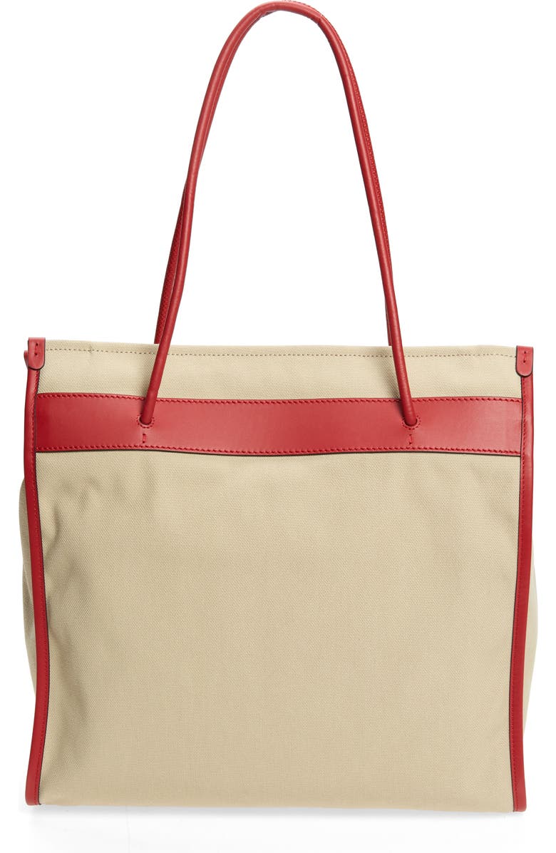 Moschino Bear Graphic Canvas Tote, Alternate, color,