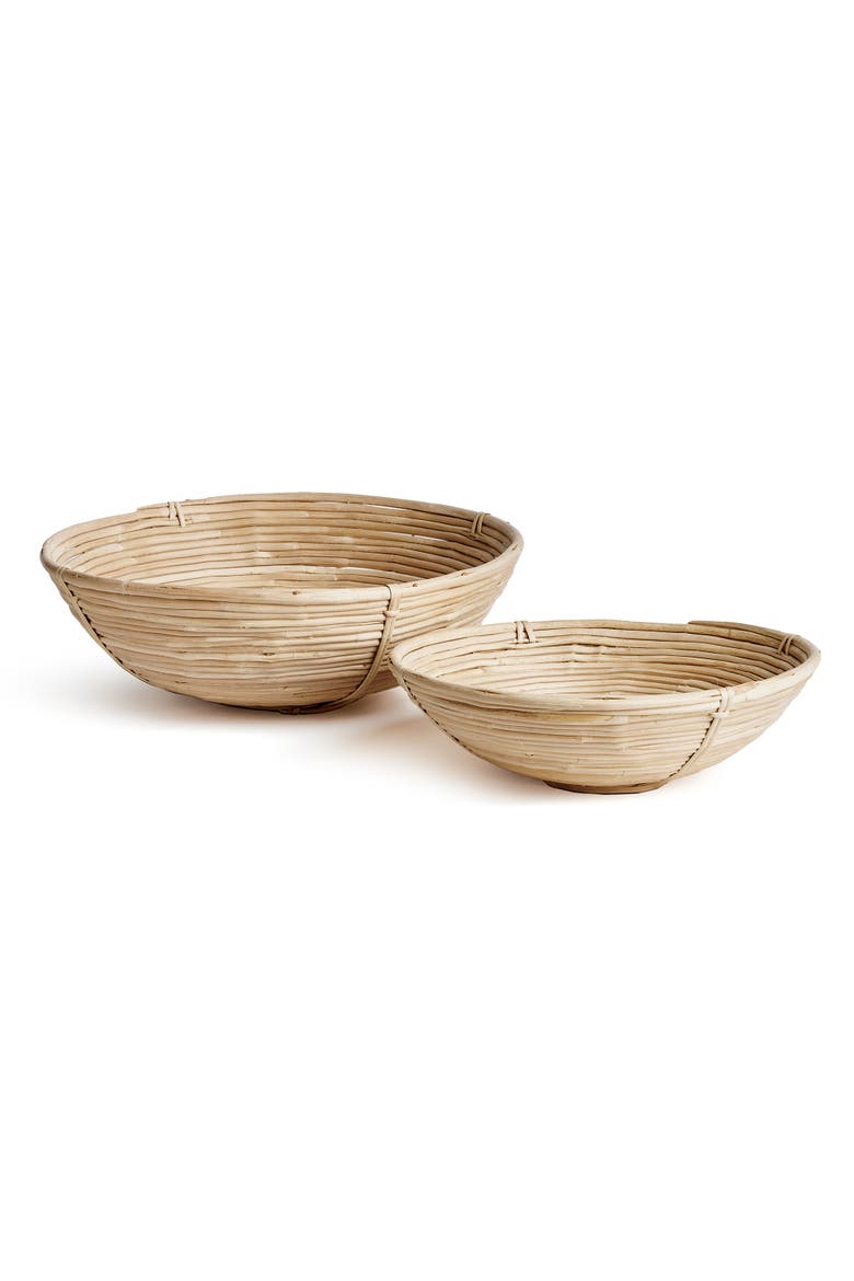 Cane Rattan Low Bowl St/2, Main, color, Brown
