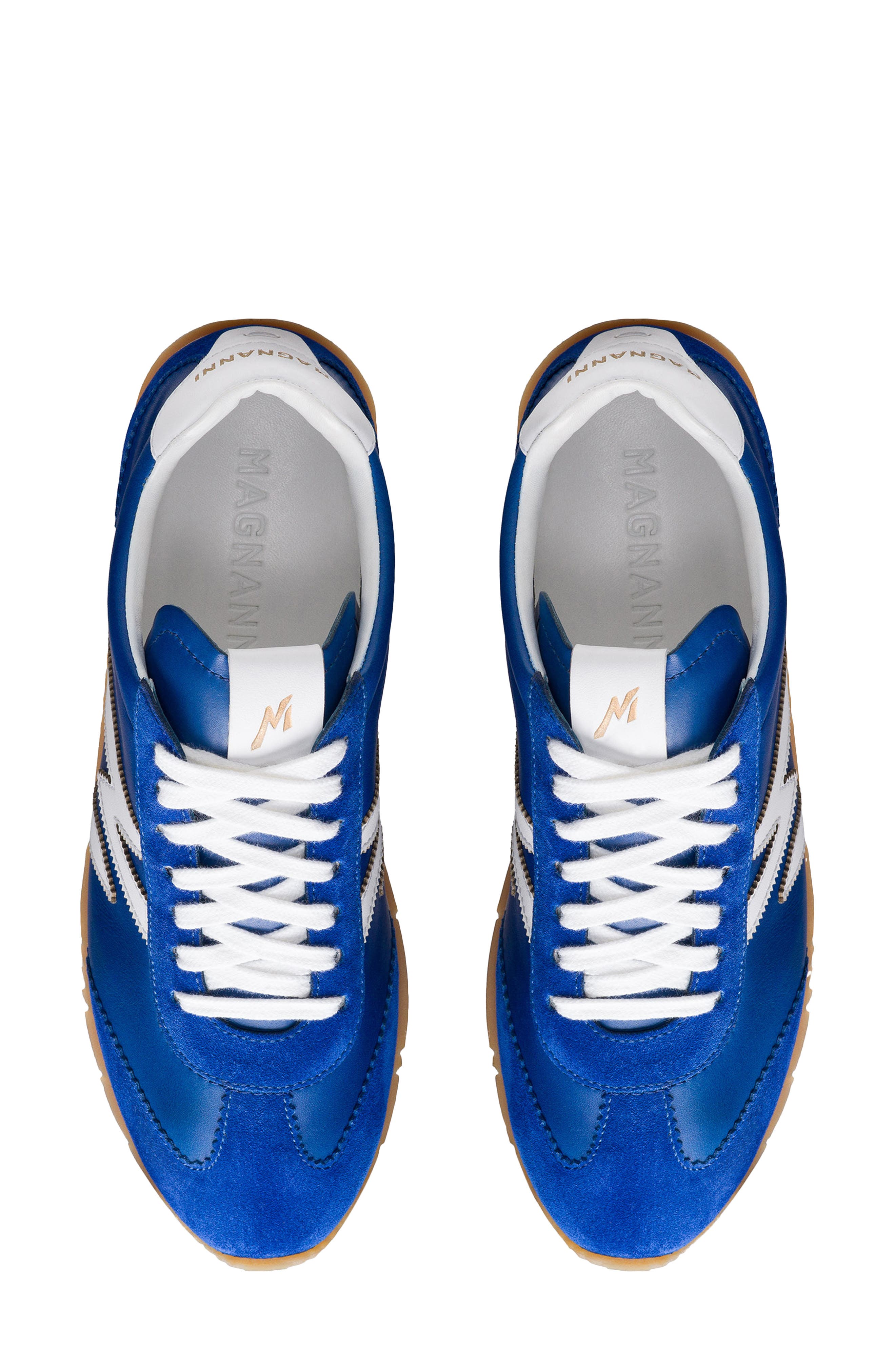 Lizzy Sneaker, Alternate, color, BLUE AND WHITE