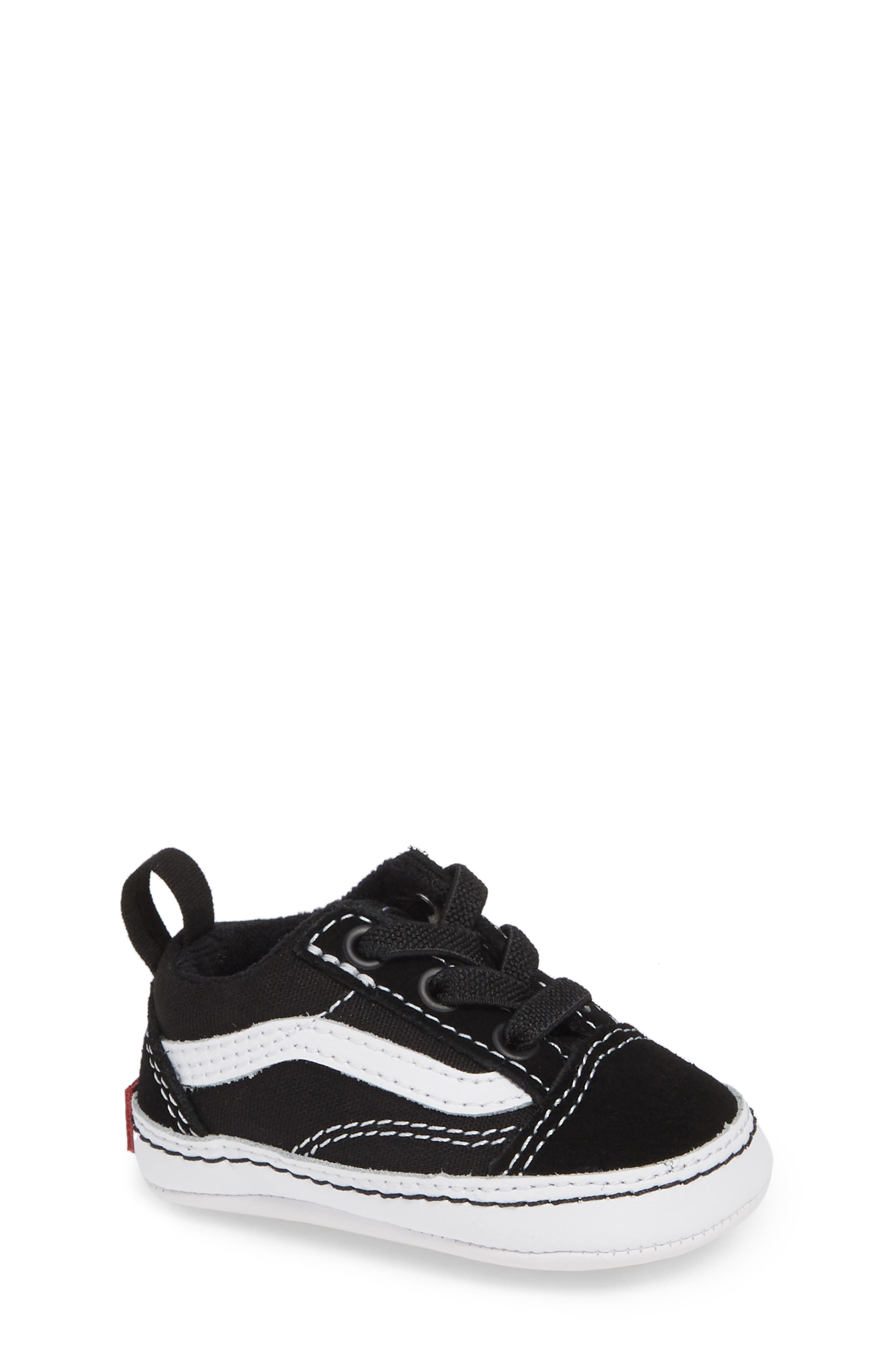 Vans Old Skool Crib Shoe, Main, color, Black/ True