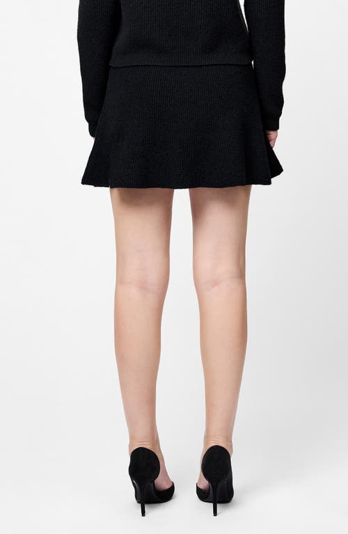 French Connection Vhari Sweater Miniskirt In Black