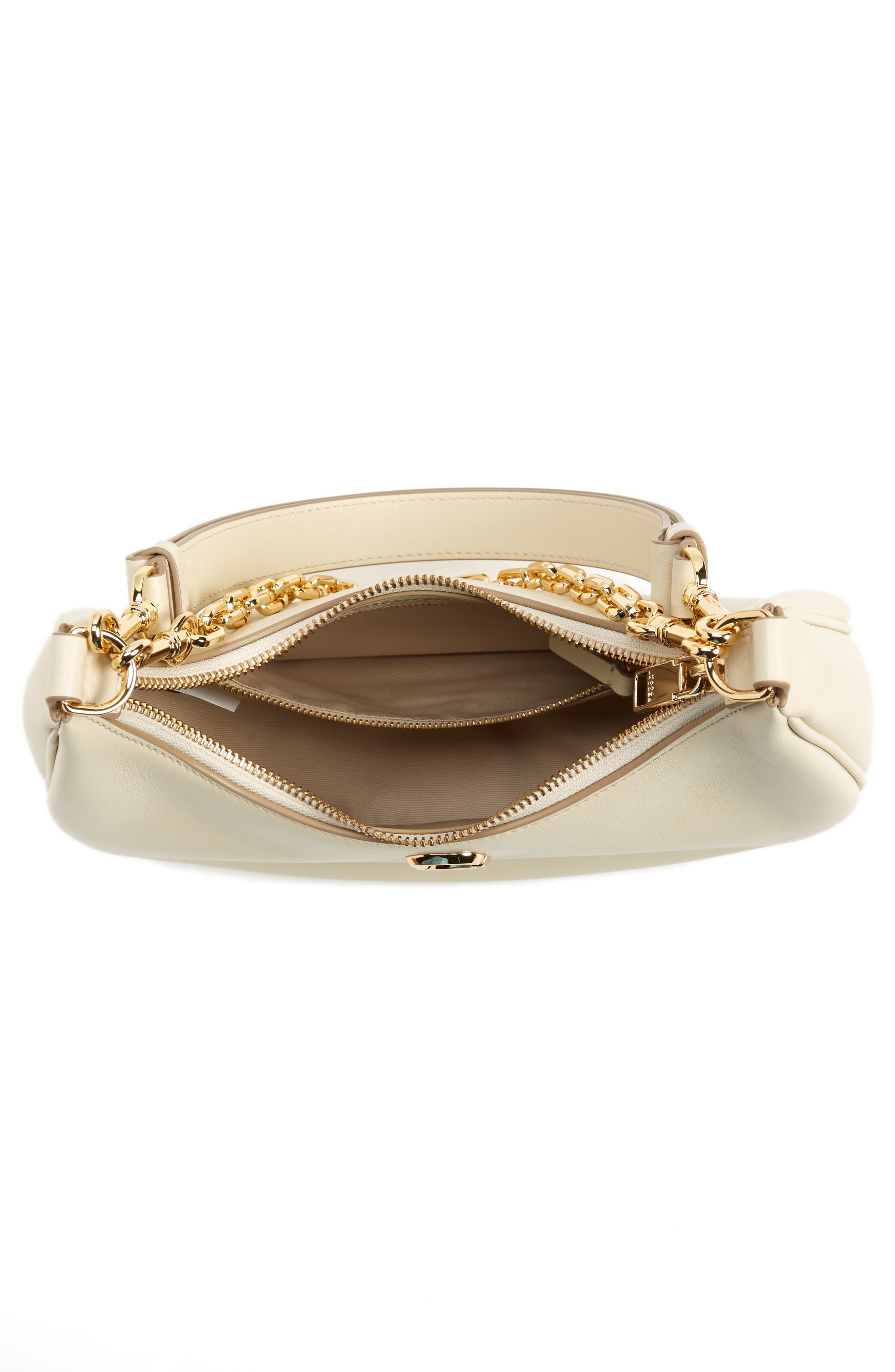 The J Marc Curve Leather Shoulder Bag, Alternate, color, CLOUD WHITE