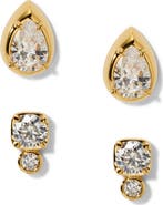 Nadri Delancey Set of 2 Assorted Stud Earrings