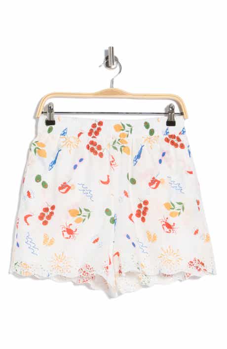 C & C California Embroidered Cotton Shorts