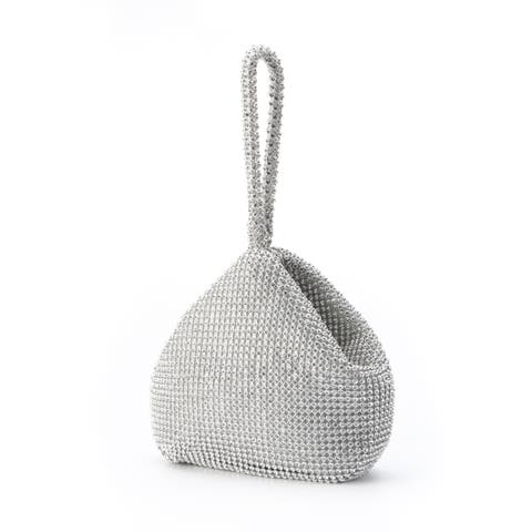 Rhinestone Covered Handle HandBag
