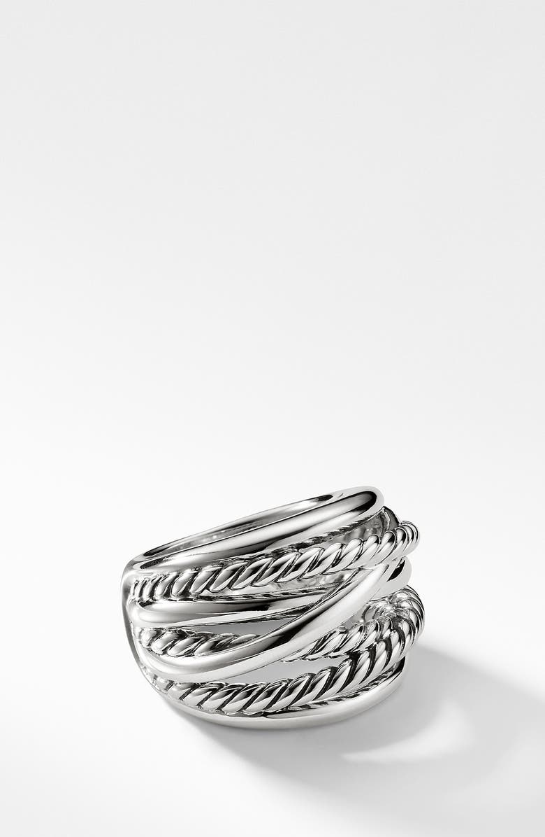 David Yurman Crossover Wide Ring, Alternate, color,