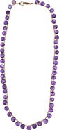 MADISON BEVERLY HILLS Faceted Gemstone Teardrop Bead Choker Necklace