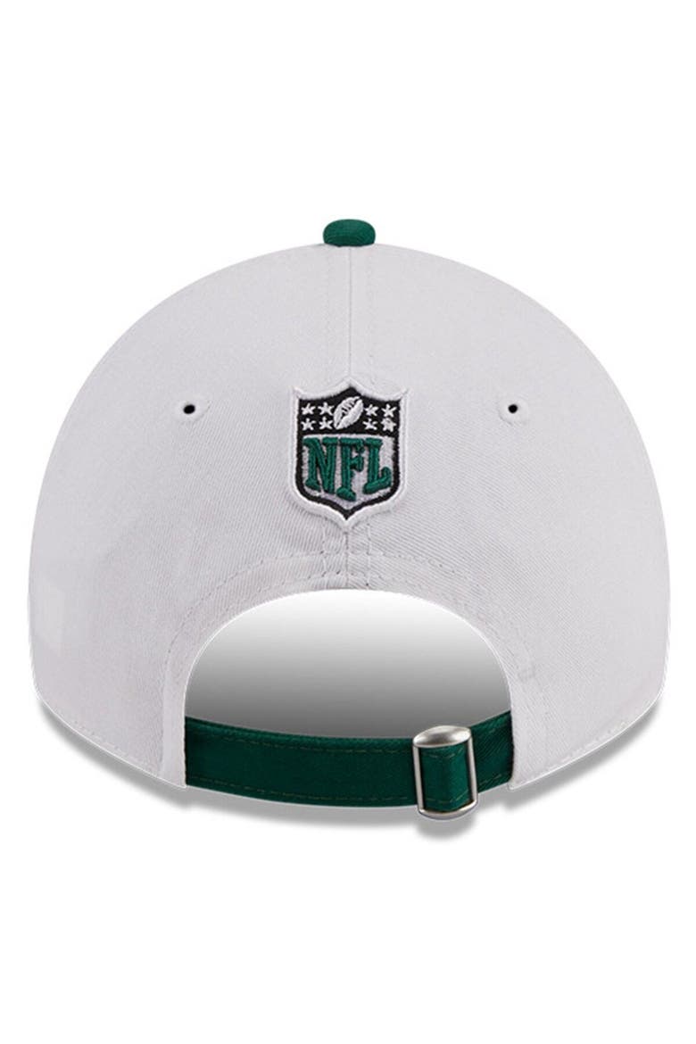 Men's New Era  White/Green New York Jets 2023 Sideline 9TWENTY Adjustable Hat, Alternate, color, White