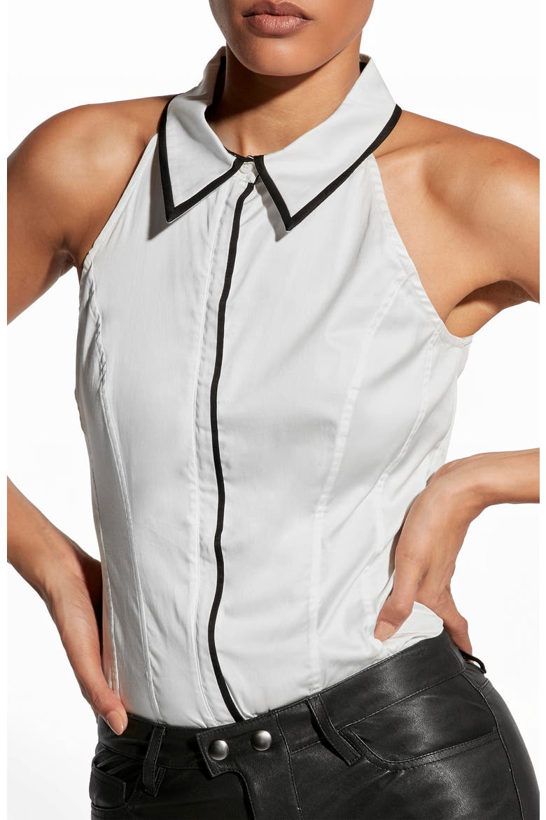 Reese Halter Blouse, Main, color, White