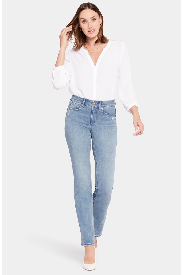 Marilyn High Waist Cool Embrace Straight Leg Jeans, Alternate, color, ANGEL