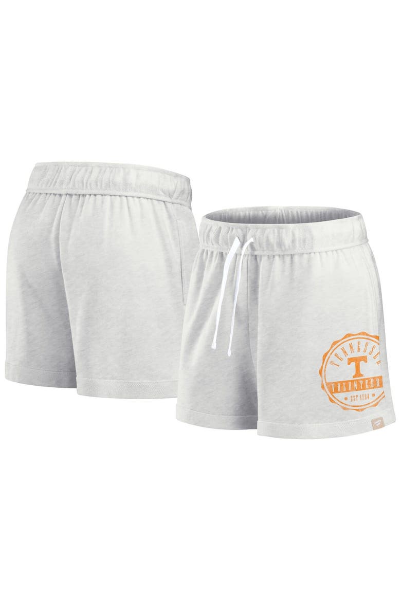 Women's Fanatics Branded Oatmeal Tennessee Volunteers Win Badge Shorts, Main, color, Oatmeal