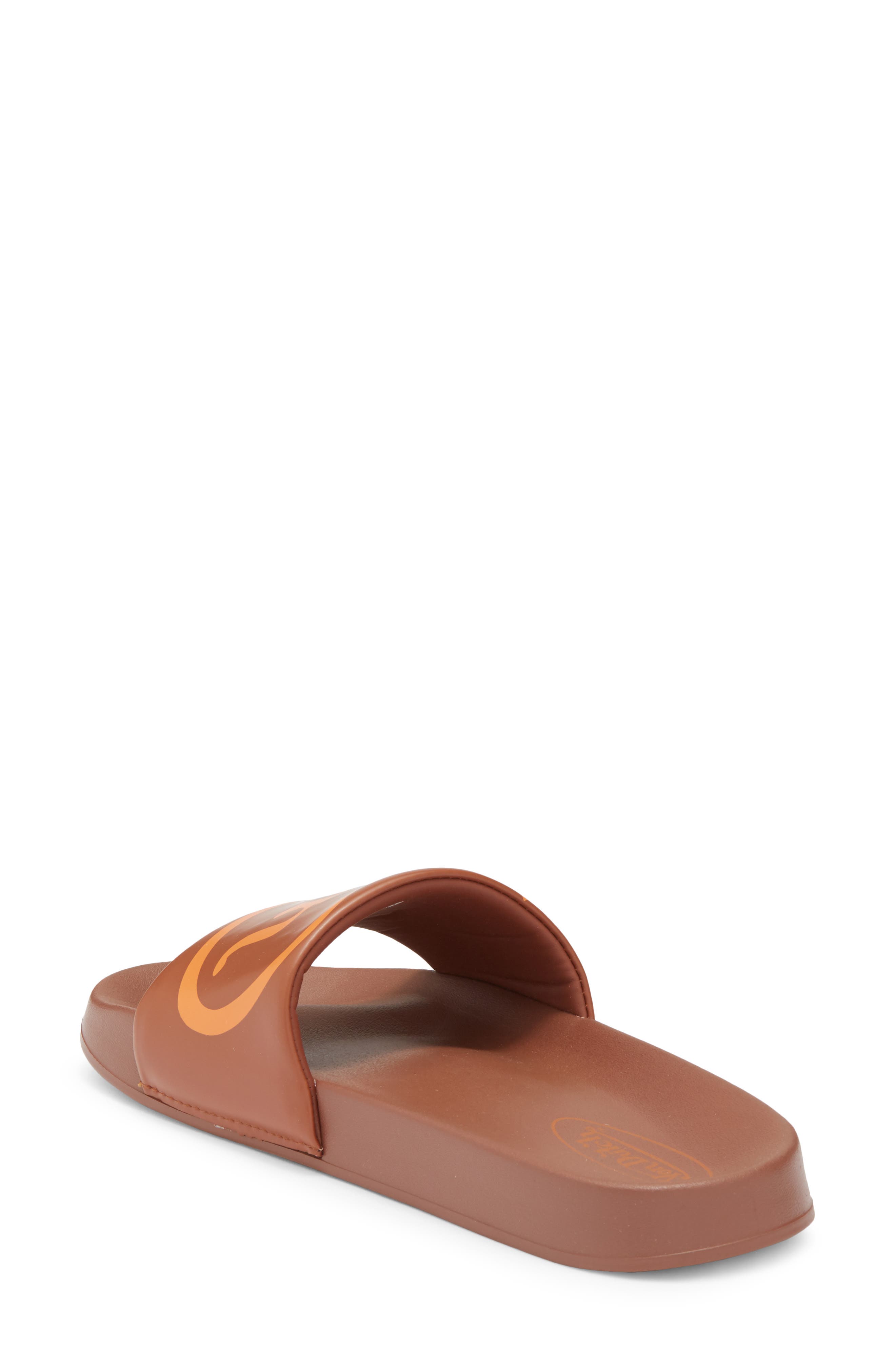 Von Dutch Slick Slide Sandal, Alternate, color, Brown/ Orange