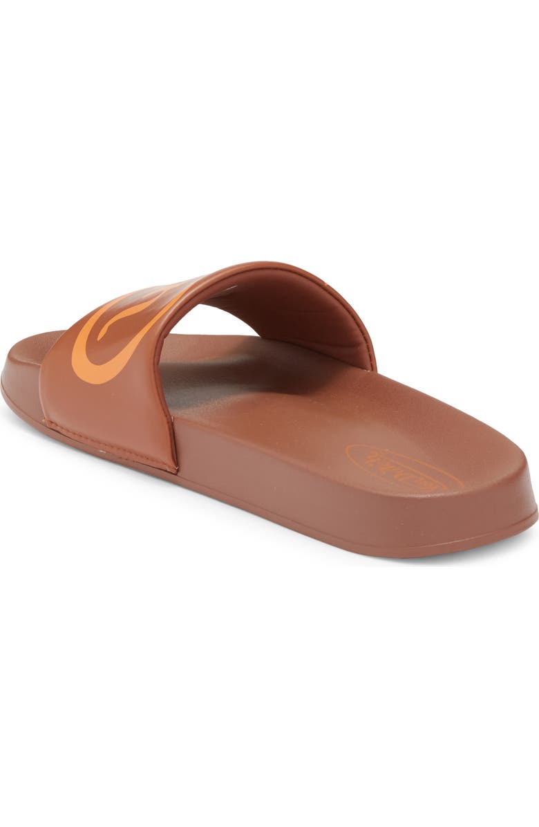 Von Dutch Slick Slide Sandal, Alternate, color, Brown/ Orange
