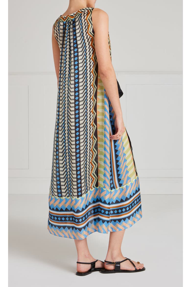 Meryl V-Neck Dress, Alternate, color, Provence Blue Mix