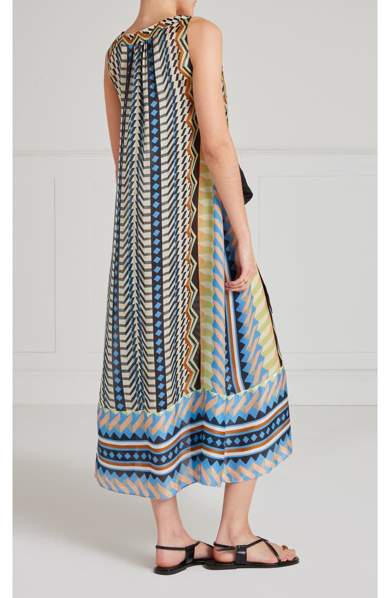 Temperley London Meryl V-Neck Dress, Alternate, color, Provence Blue Mix