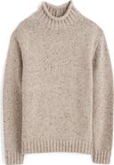 Madewell Roll Neck Donegal Wool Blend Sweater