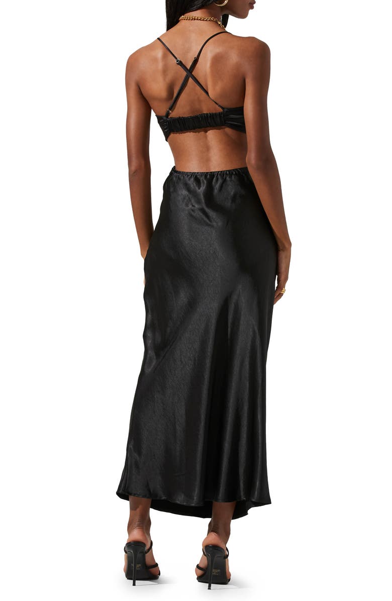 ASTR the Label Colette Cutout Satin Slipdress, Alternate, color, 