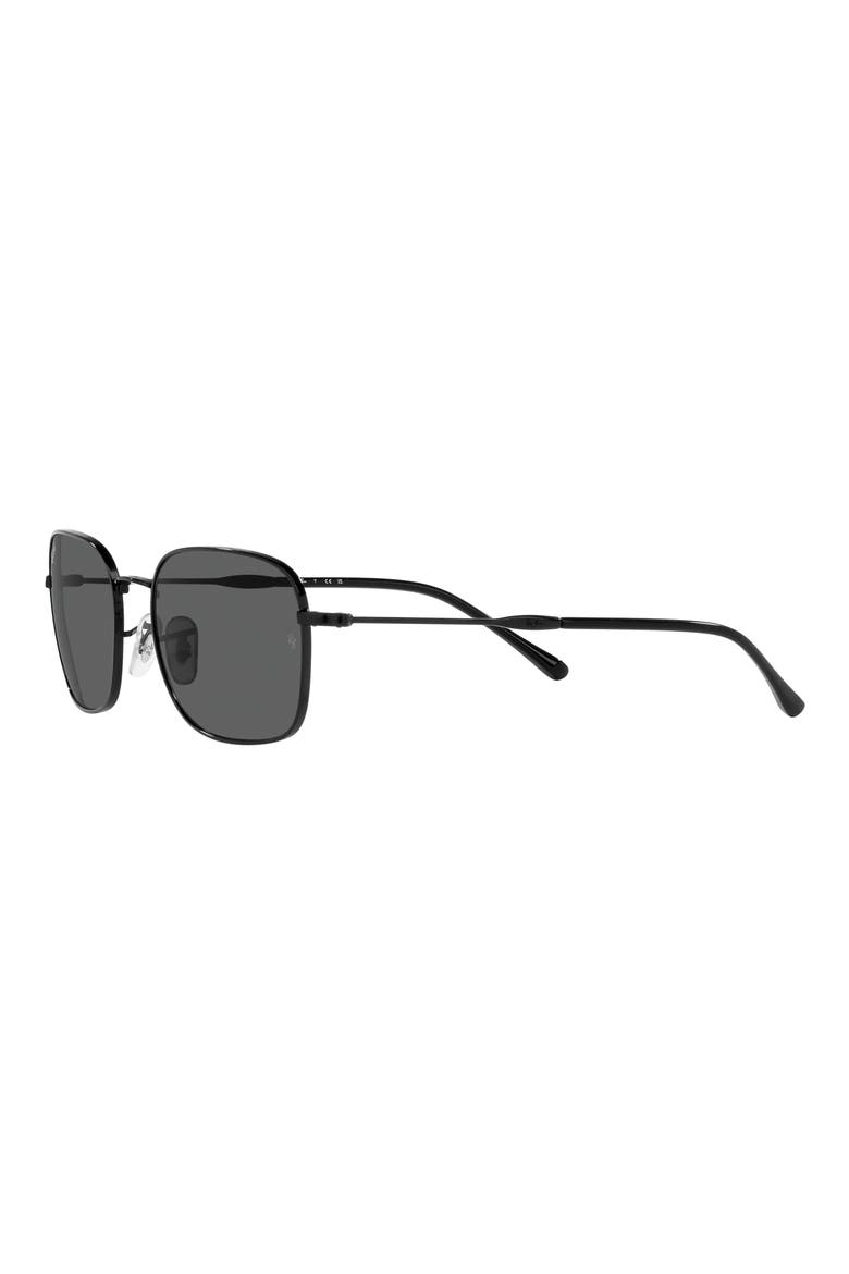 57mm Pillow Sunglasses, Alternate, color, BLACK