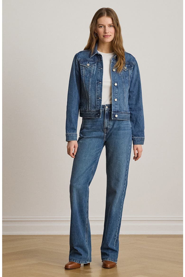Denim Trucker Jacket, Alternate, color, ATLANTIC BLUE WASH
